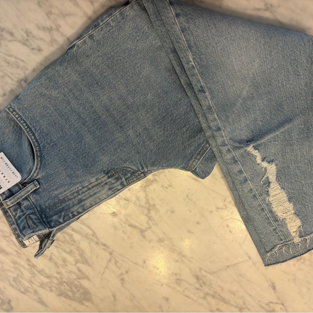 Light Blue Distressed Jeans